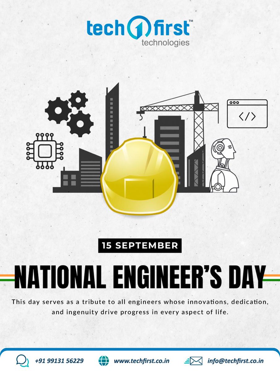 TechfirstT's tweet image. "This day serves as a tribute to all engineers whose innovations, dedication and ingenuity drive progress in every aspect of life."
#technology #TechFirst #tech #EngineersDay2025