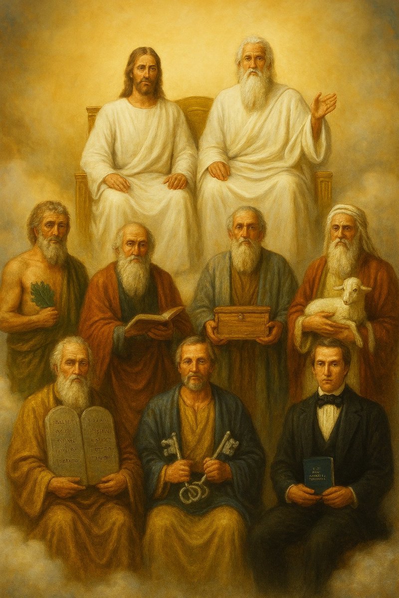 Reese Cooper 🪔 (@reese_cooper4) on Twitter photo It has taken me a while to get the prompt right to make this image of God the Father, His Son Jesus Christ, and their seven archangels. It has taken me a while to get the prompt right to make this image of God the Father, His Son Jesus Christ, and their seven archangels.