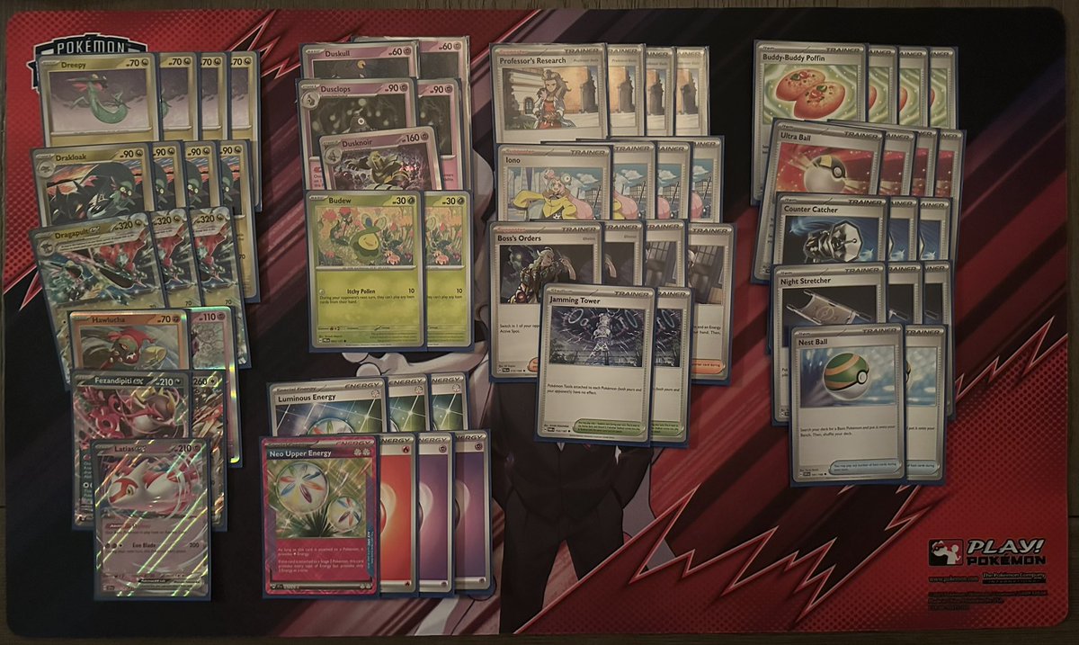 Late post but 37th at Monterrey Regionals with PultNoir! Not cashing doesn’t feel good but there are always more events 😅 

Shoutout to <a href="/TheShuffleSquad/">The Shuffle Squad</a>, <a href="/kayfabecardsllc/">KayfabeCardsLLC</a>, <a href="/UltimateGuard/">Ultimate Guard</a>, <a href="/TopDeckTourneys/">Logan</a>, <a href="/potown_store/">PoTown Store</a>, and <a href="/ptcgostore/">PTCGL Store</a> for the support!