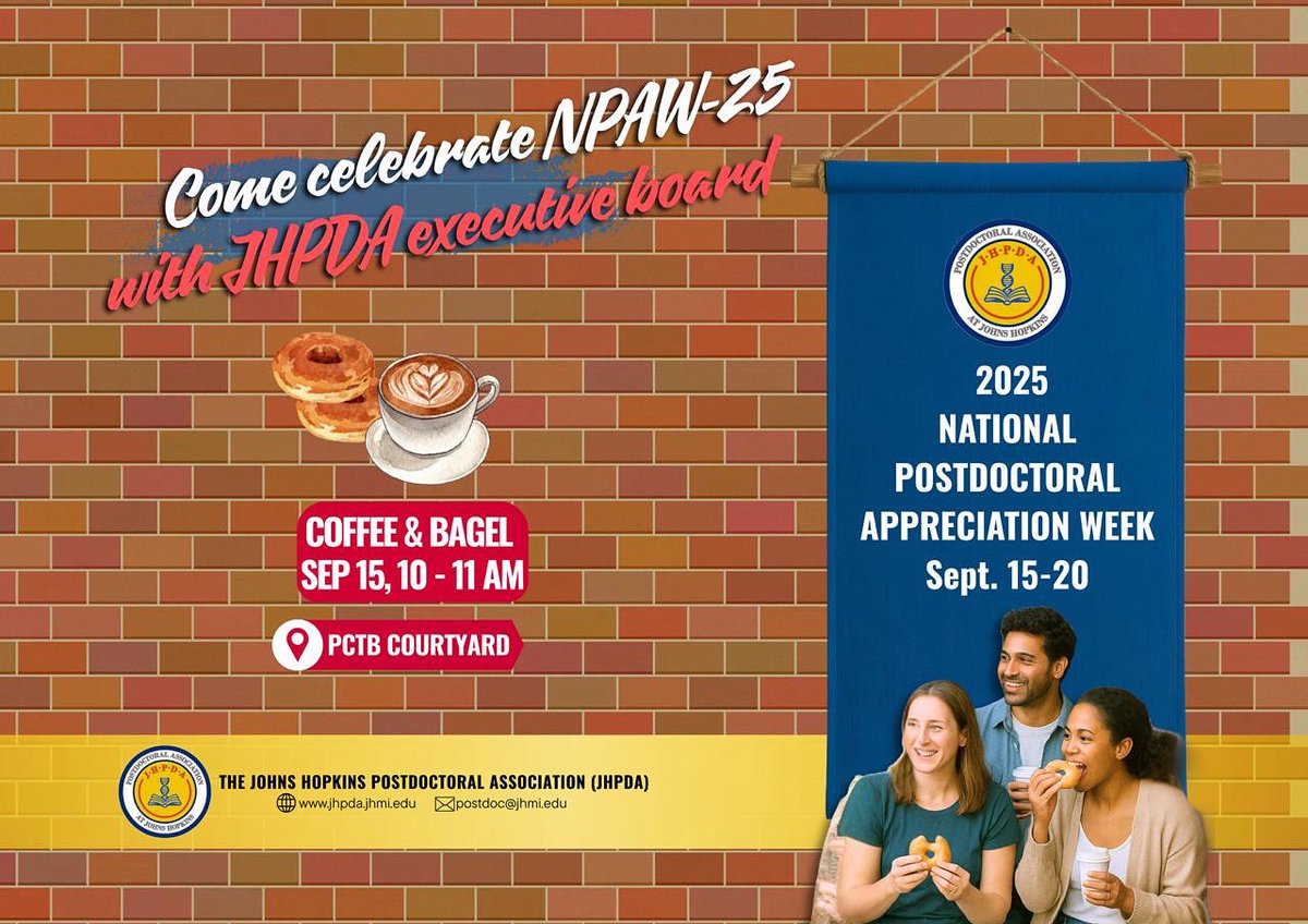 Johns Hopkins Postdoc Association tweet media