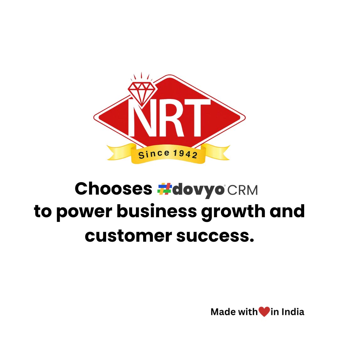 dovyotech's tweet image. N R THANGA MAALIGAI hands with #dovyo CRM to elevate customer relationship management, streamline operations, and drive business growth #dovyoCRM, #CRMforbusiness #businessgrowth, #successtogether, #CRM. hashdovyo.com