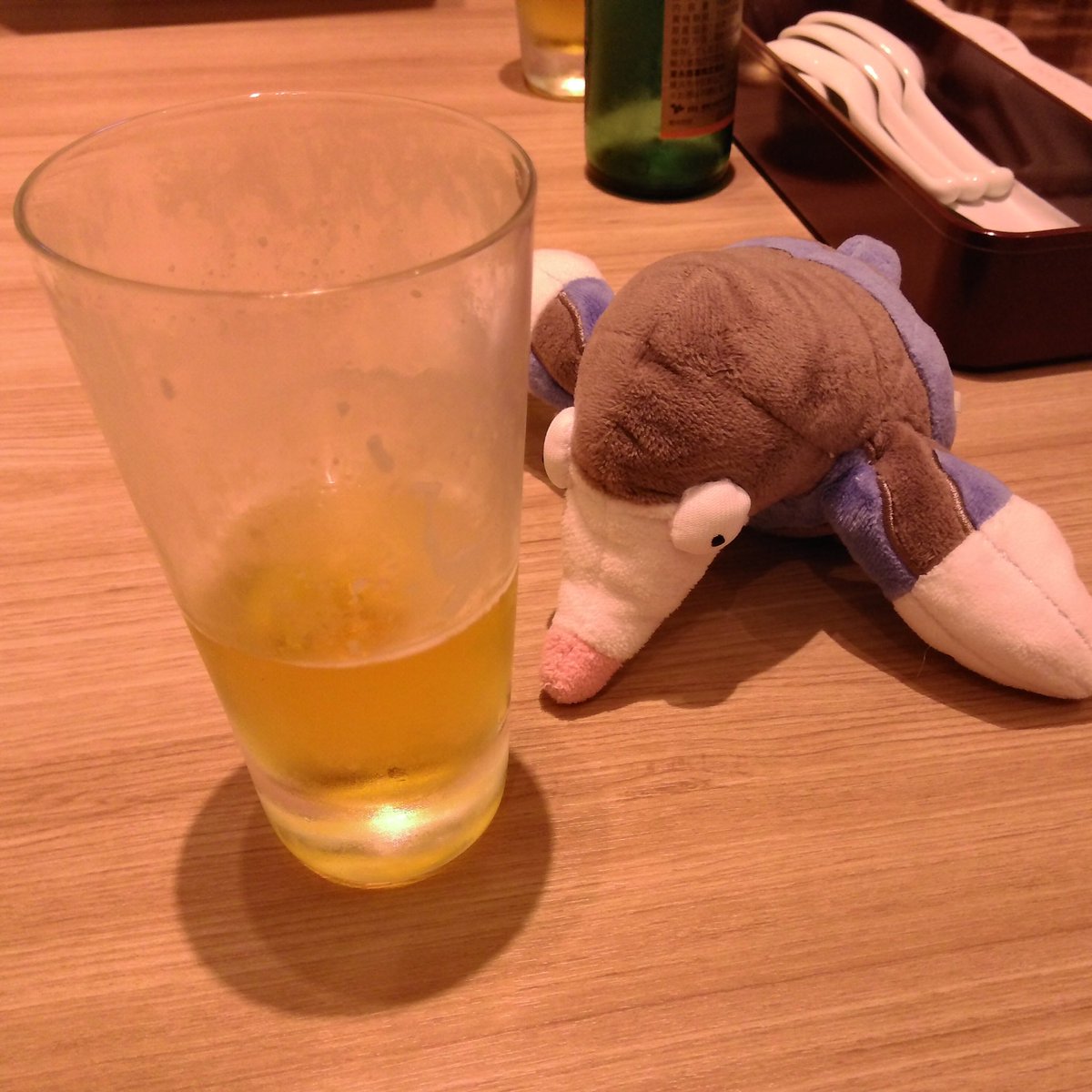 ひとくち　のんじゃった…