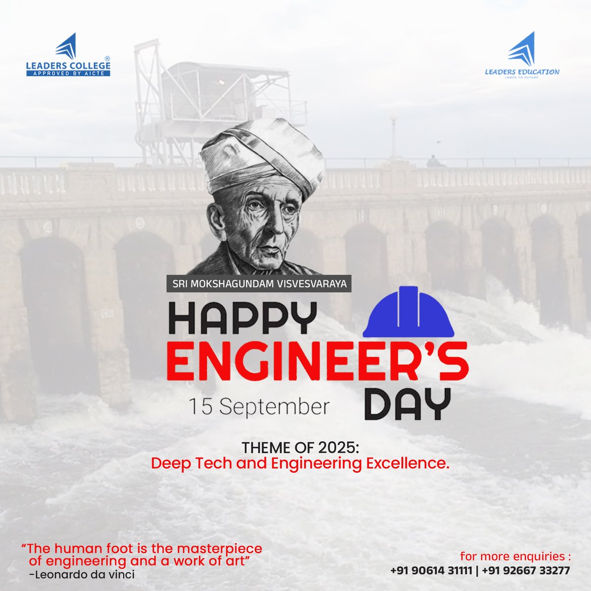 leaderscollege_'s tweet photo. Engineers: The real problem solvers of the world! 💡 #EngineersDay

#HappyEngineersDay #EngineersDay #EngineersDay2025 #EngineeringDay #EngineersLife  #CampusLife #EngineeringStudents #StudentEngineers #CollegeLife #Public #Student #Studentlife #Leaderscollege #Leaderseducation https://t.co/jfdfHJ6agN