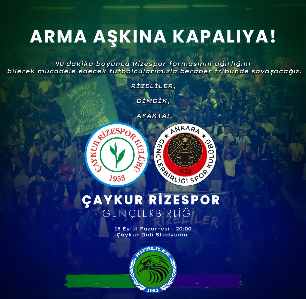 ARMA AŞKINA KAPALIYA!

#Rizespor
