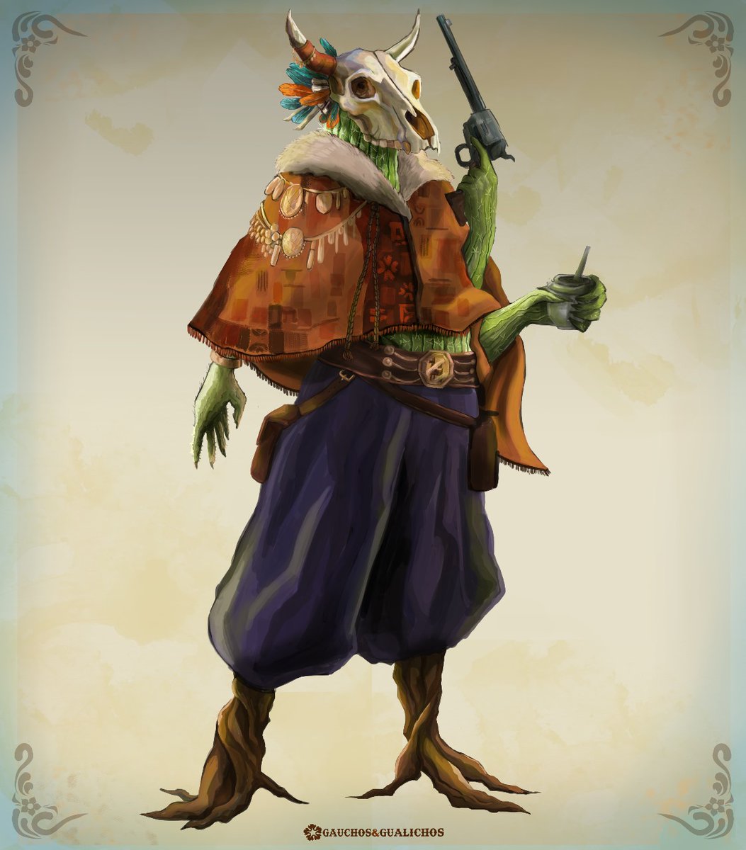nigogago's tweet photo. Hola hice un juego de rol con gauchos, gualichos y mandingas. 

Hoy sacamos el manual de prueba con tres aventuras listas para jugar. 

https://t.co/cKVJX86iAf

Eso, un abrazo. https://t.co/CdCUOo48rI