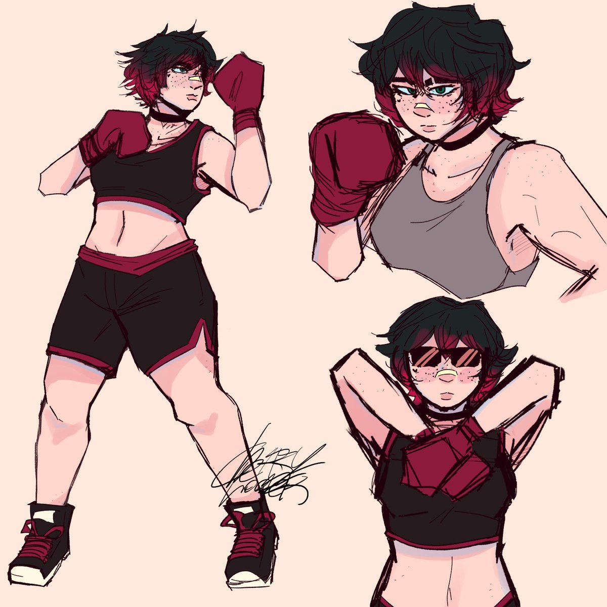 You'll get older.

#fighter #art #oc #drawing