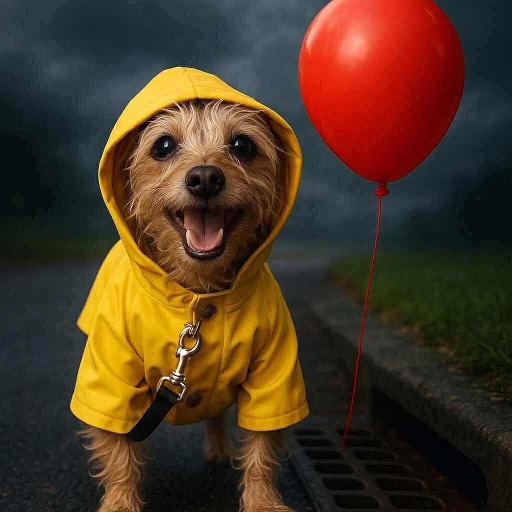 🎈💛 PEZZYWISE 💛🎈 
This Halloween, the only thing creeping into your heart… is Pez
.
At just 13 months and 8 lbs, Pez is the tiniest clown impersonator you’ll ever meet.

Dog-friendly, cat-friendly, and nap-certified!
👇