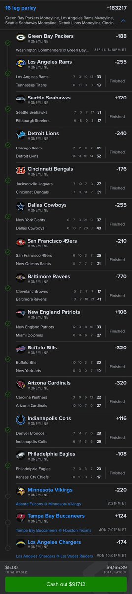 SmartPicksPro's tweet image. THIRTEEN DOWN… THREE TO GO 🤯

SMARTPICKS HAS PICKED EVERY WEEK 2 MONEYLINE CORRECTLY 🤯🤯🤯

🔓 flashpicks.bet/download-app
