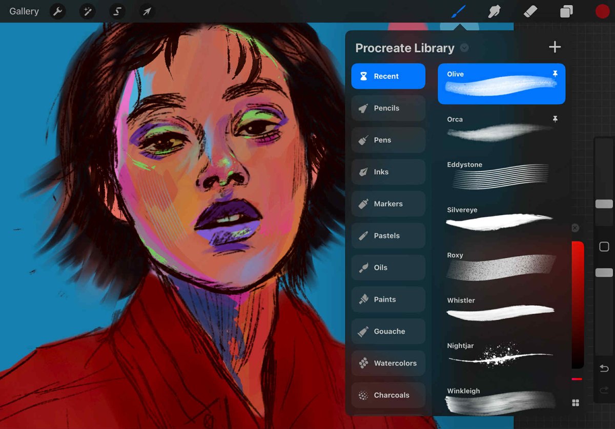Having fun with Procreate 5.4 💛