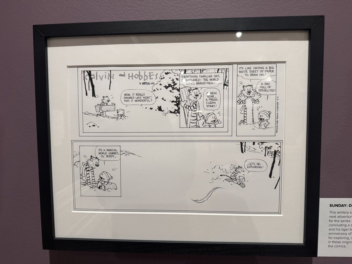 The first and last Calvin &amp; Hobbes strips. Such a relief to see whiteout used and confirm the Watterson is, in fact, human.