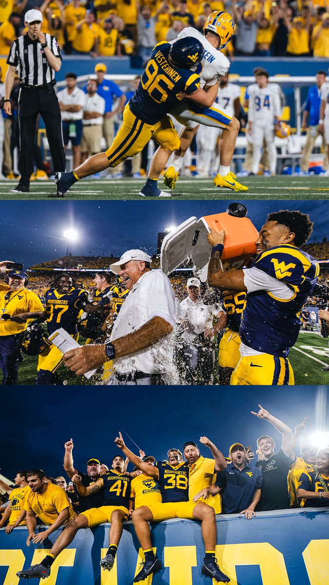 WVUfootball's tweet image. Victory Frames 📸