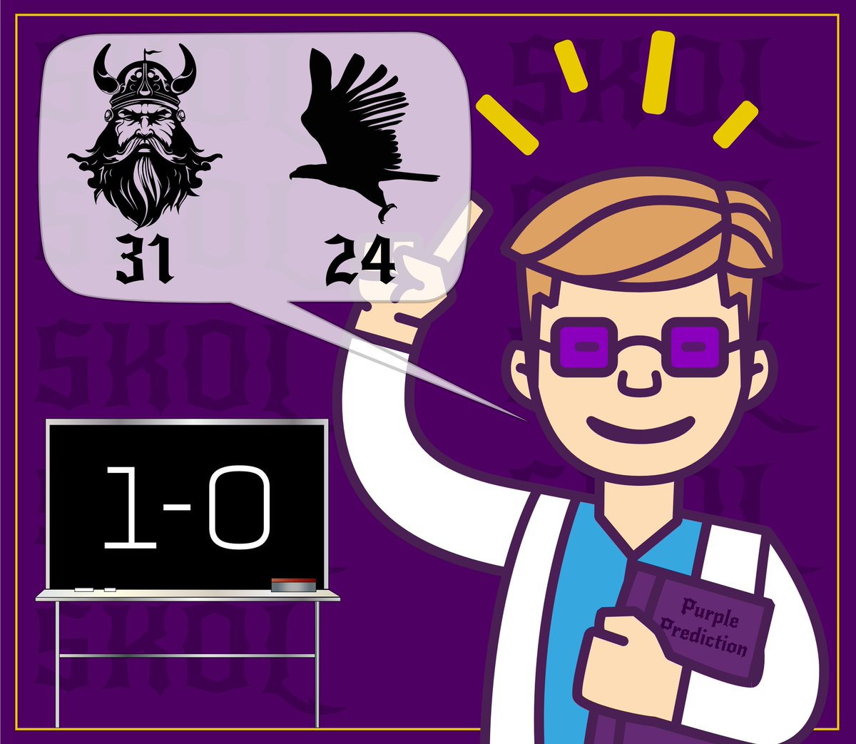 ThePurpleBizon's tweet image. Questions on the defense, OL, anything else pale in comparison to continuing to learn what QB1 has in his bag of tricks!

So let&apos;s get to it!!
#WhatWeLearned👨‍🏫 #PurplePrediction #Vikings #SKOL #NFL #NFLPicks #SNFonNBC