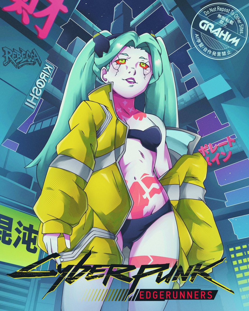 GrahimArt's tweet photo. Rebecca 💙

#cyberpunkedgerunners #cyberpunkedgerunners #rebeccacyberpunk #animecyberpunk #digitalarts #サイバーパンクエッジランナーズ #レベッカ #エッジランナーズ #デジタルイラスト https://t.co/EQ4VhR0dHW