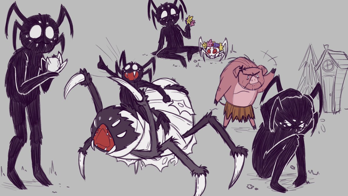 _Halmal_'s tweet photo. He's just an itsy bitsy spider friend 🕷️ #DontStarveTogether https://t.co/fBFR4vvDDX
