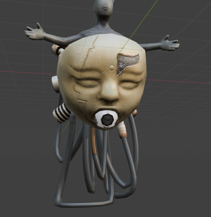 _DeathDrive_'s tweet photo. Found this cool concept art from @ArSiuArSiu, Took some liberties for the rest of the design. Still polishing everything.

Check out their work: https://t.co/QIOz05Pi4g
|#lowpoly|#b3d|#blender|#gameart| https://t.co/xokfhborar