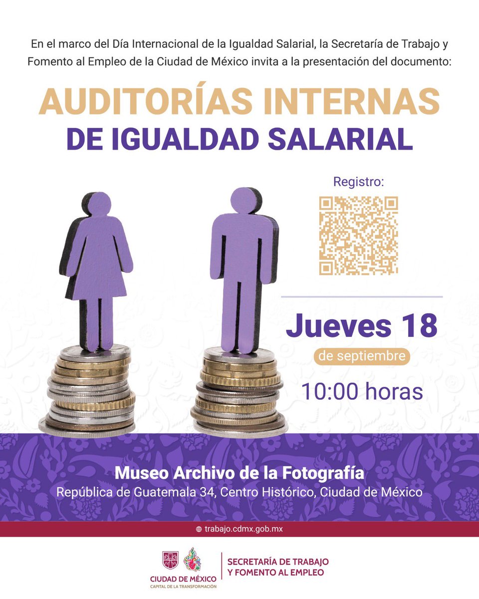 📢 🗓️Jueves 18 de septiembre 
🕘 Registro: 9:30 h | Inicio: 10:00 h
📍 Museo Archivo de la Fotografía maps.app.goo.gl/WcdMSCFnG25cYB… 
🔗 Regístrate aquí:  forms.gle/sX3PcTLy1SzWMx…

¡Desde el ICAT CDMX, te invitamos!💜

<a href="/ClaraBrugadaM/">Clara Brugada Molina</a> Brugada
<a href="/Ines_GONI/">Inés González Nicolás</a> 
<a href="/G_RamosSotelo/">Guadalupe Ramos Sotelo</a> 
<a href="/TrabajoCDMX/">Trabajo CDMX</a> 🤓