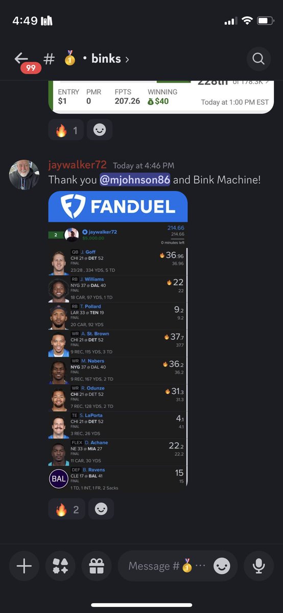 JMToWin's tweet image. Before I go on airplane mode for my little 5-hour “weekend”…

I wanted to shout out a few of the early posts from the OWS Fam.

Also, shoutout to JDAtlas for peppering the top of the leaderboards in The Slant.

19 of the top 90 rosters in The Slant were OWS pennants, from 5…