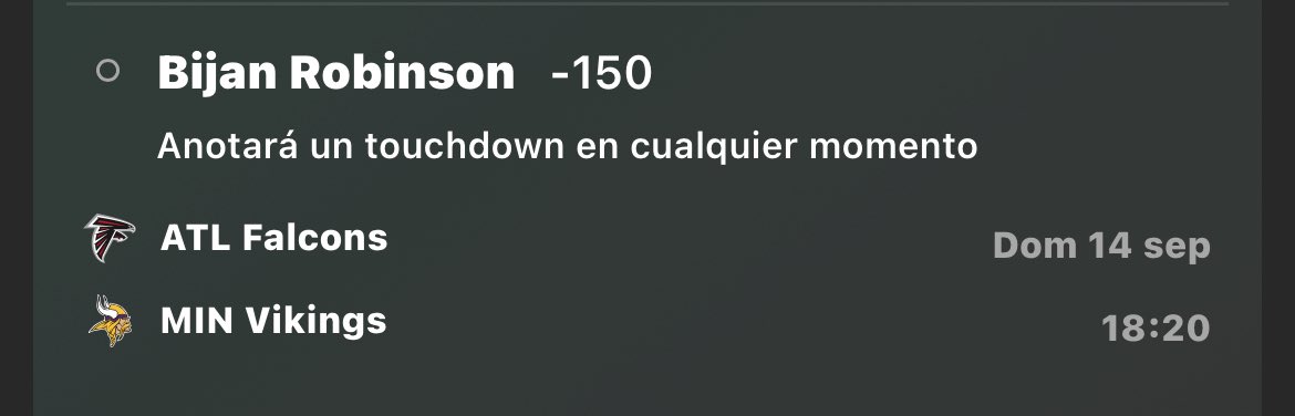 PICK 28 NFL

DESPUÉS DE MUCHO TIEMPO VOLVEMOS  CON ESTE PICK

TD de Brijan Robinson 

Momio -150