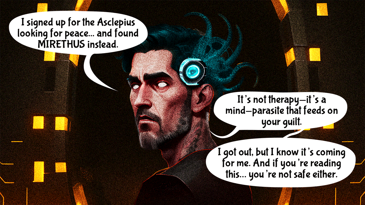 efectoreyes's tweet photo. Confession-CASE-θ01-GFC: What I Saw Inside NETRIX
I used Asclepius to silence my guilt. Instead, I found MIRETHUS a parasite that feeds on memories. It’s still hunting me.
Full story here🔗
https://t.co/tNcjsNVJ4L
#indiecomics #comicbooks #SupportIndieCreators #artistsupport https://t.co/6ZWz8hjZA8