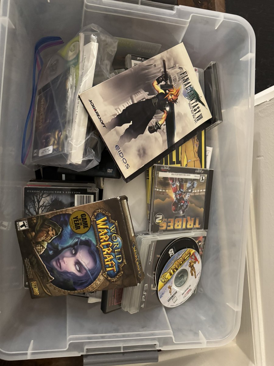 Apparently I told my parents when I moved out to “SAVE EVERYTHING” gaming related. They just handed over 3 boxes this size of treasures!