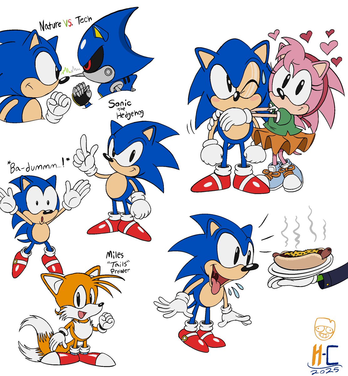 Hans-Cuff (@hanscuff) on Twitter photo Fan-art of Sonic the Hedgehog and some of his acquaintances. #SonictheHedgehog #AmyRose #MetalSonic #MilesTailsPrower #ChiliDogs #SEGA <a href="/sonic_hedgehog/">Sonic the Hedgehog</a> - Art by Hans-Cuff Fan-art of Sonic the Hedgehog and some of his acquaintances. #SonictheHedgehog #AmyRose #MetalSonic #MilesTailsPrower #ChiliDogs #SEGA <a href="/sonic_hedgehog/">Sonic the Hedgehog</a> - Art by Hans-Cuff