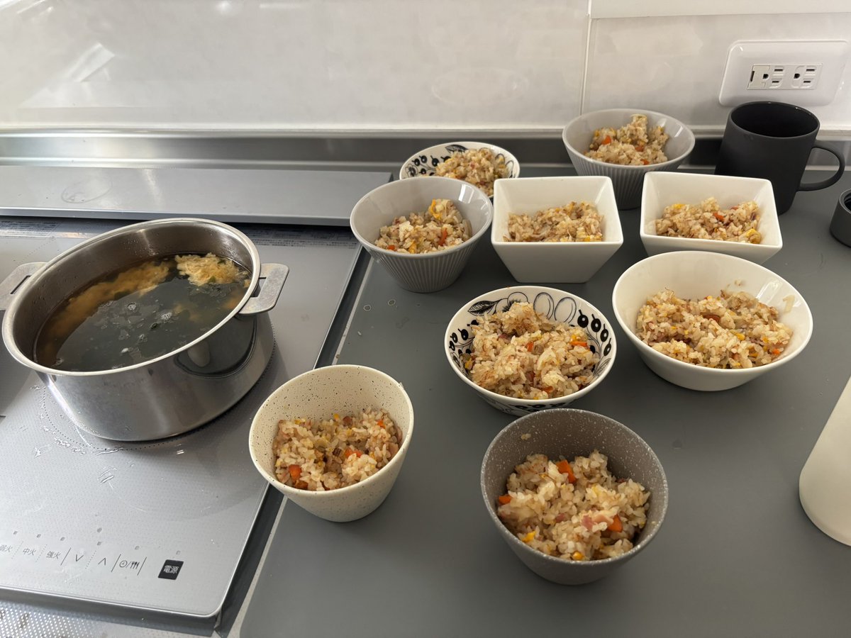 朝から2日分の主食作り

そしてお出かけ準備
