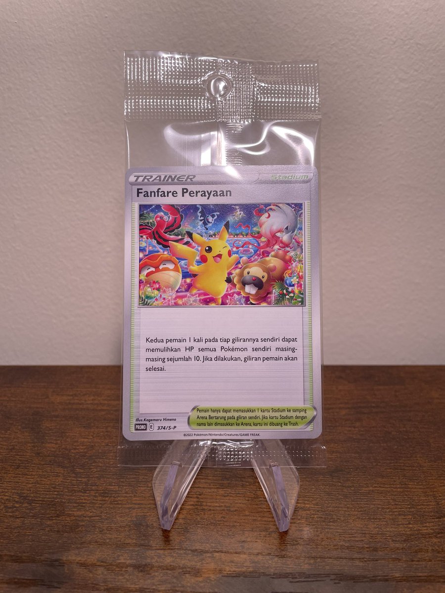🎉🚨GIVEAWAY🚨🎉

#PokéCardsDaily x #NewAgeMiguel
One lucky winner will receive this sealed Fanfare Perayaan promo!🤟🏼

How to join:
💎Follow both <a href="/PokeCardsDaily/">PokéCardsDaily</a> &amp; <a href="/NewAgeCardKings/">NewAgeMiguel</a> 
♥️Like
♻️Repost

⏳ANNOUNCED Sept 21 @ 8:00pm EST⏳

USA only. International pays for shipping.