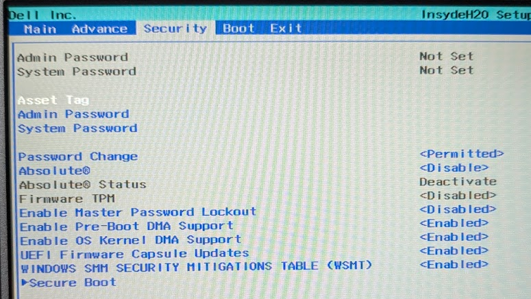 Dell Inspiron 14 5415(Ryzen 5 5500U)でTPMが有効にならないからWin11