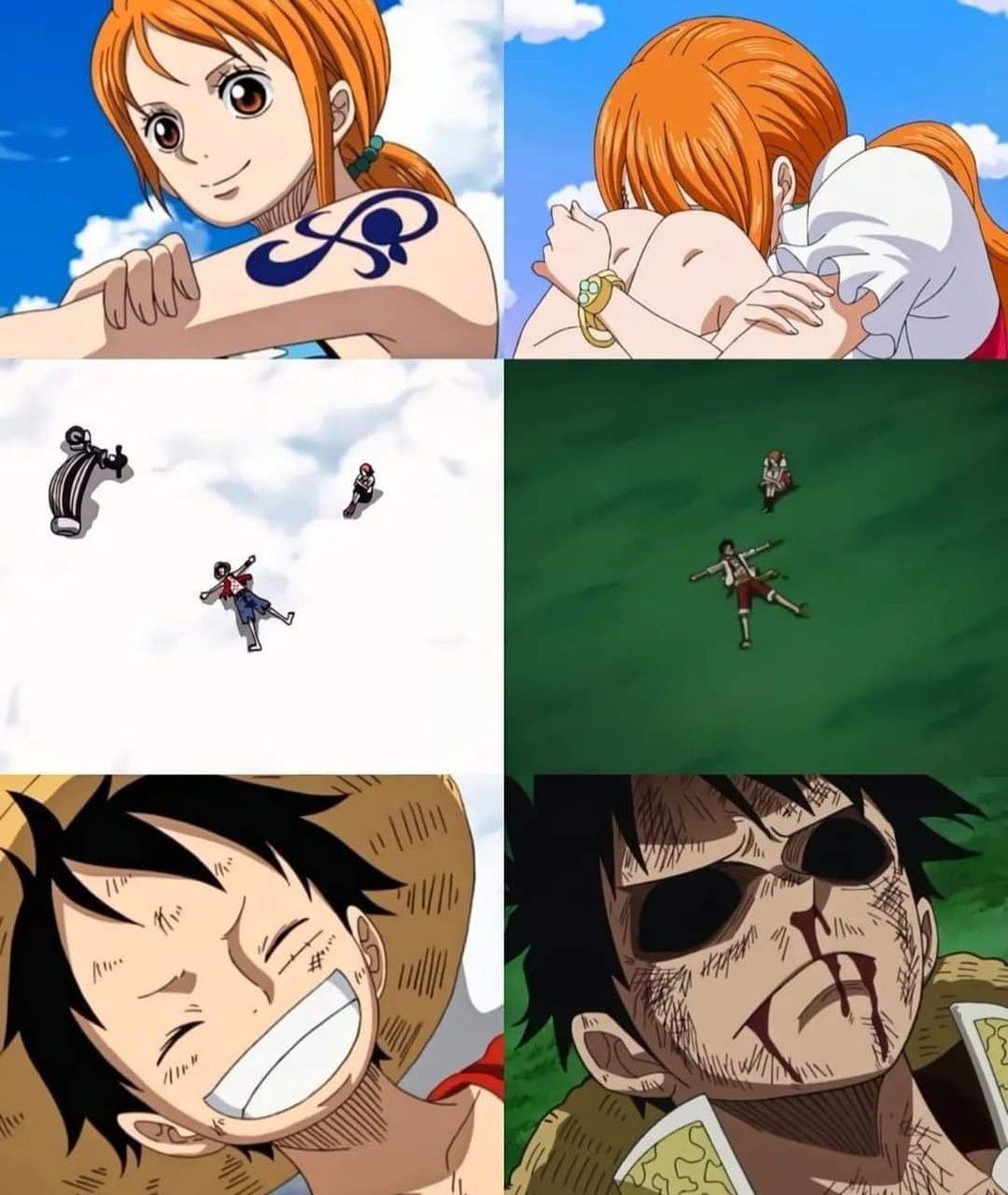 strawhats's tweet photo. Nami and Luffy https://t.co/kAxIznmrCX