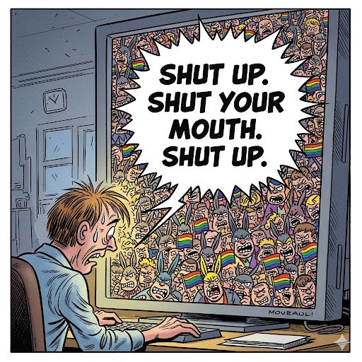 DevTreeO's tweet image. The modern playbook for handling dissent, whether it&apos;s on campus, on your TV, or right here online. The goal isn&apos;t debate, it&apos;s silence. #FreeSpeech #CancelCulture