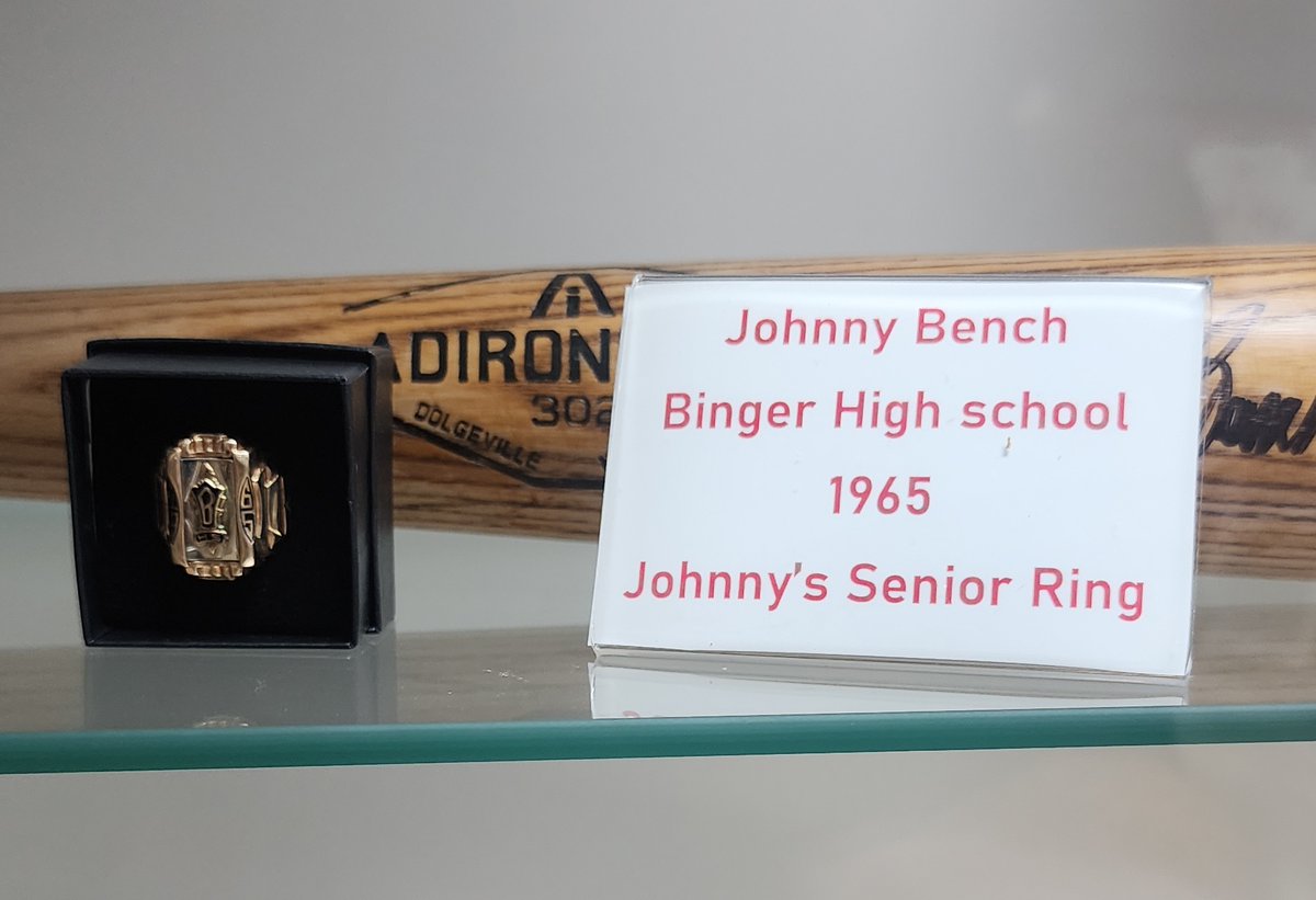 So on the way to FORT COBB last week we went through BINGER.  When in BINGER, you go to the Johnny Bench Museum!  

Been a few years since I've been there but they have renovated it and is an incredible tribute to the greatest catcher of ALL-TIME!  So next time you're there,