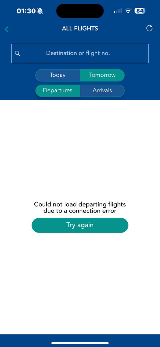 Shelly192004Ley's tweet photo. @Gatwick_Airport your app seems to be not happy . Showing no connection and then when you enter the destination showing red . Tried on 4G / WiFi , deleted the app many times https://t.co/RSDQ1gdKhO