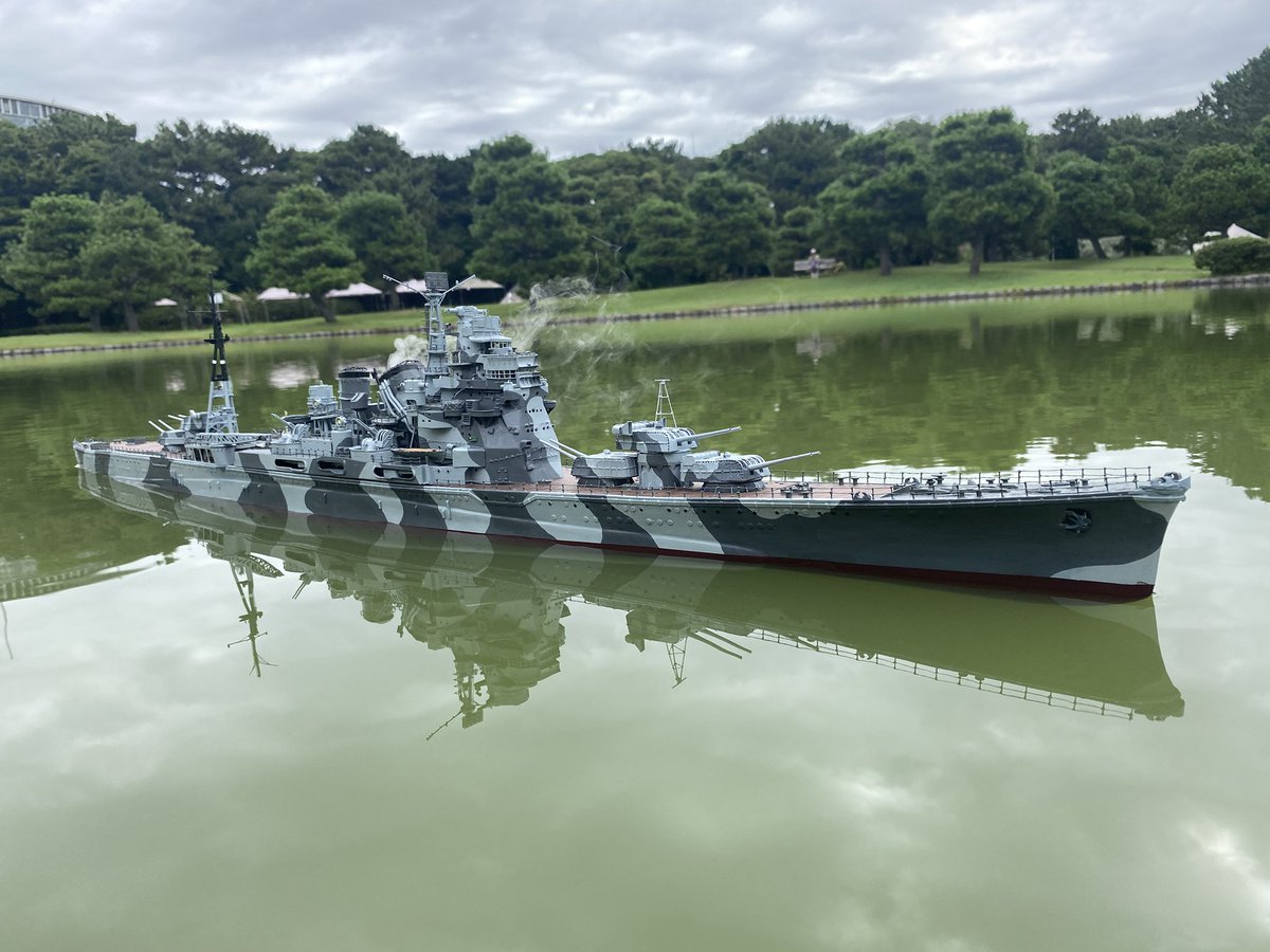 1/200高雄ゴジラ-1.0ver、走航系テスト完了。後は、通気等やら機銃やらのディティールをちまちまと追加していきます。
ゴジラのラジコンと合わせて、伝説の激闘シーンの再現まであと少し‼️（笑）
#重巡高雄　#艦船模型　#ゴジラマイナスワン