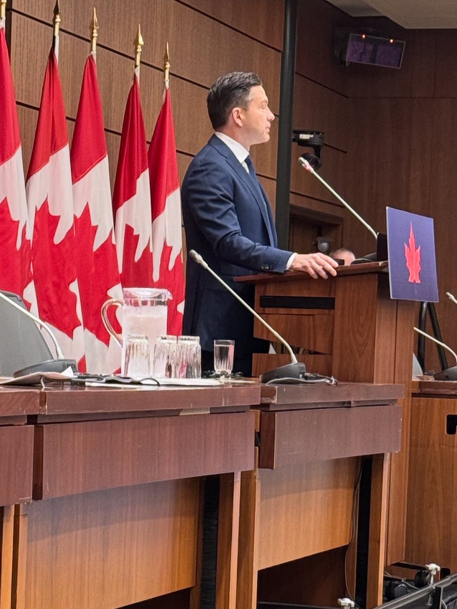 denisebatters's tweet image. Great televised speech by @PierrePoilievre to our National Conservative Caucus to kick off the fall session of Parliament! 

#SenCA #CPC #skpoli #cdnpoli