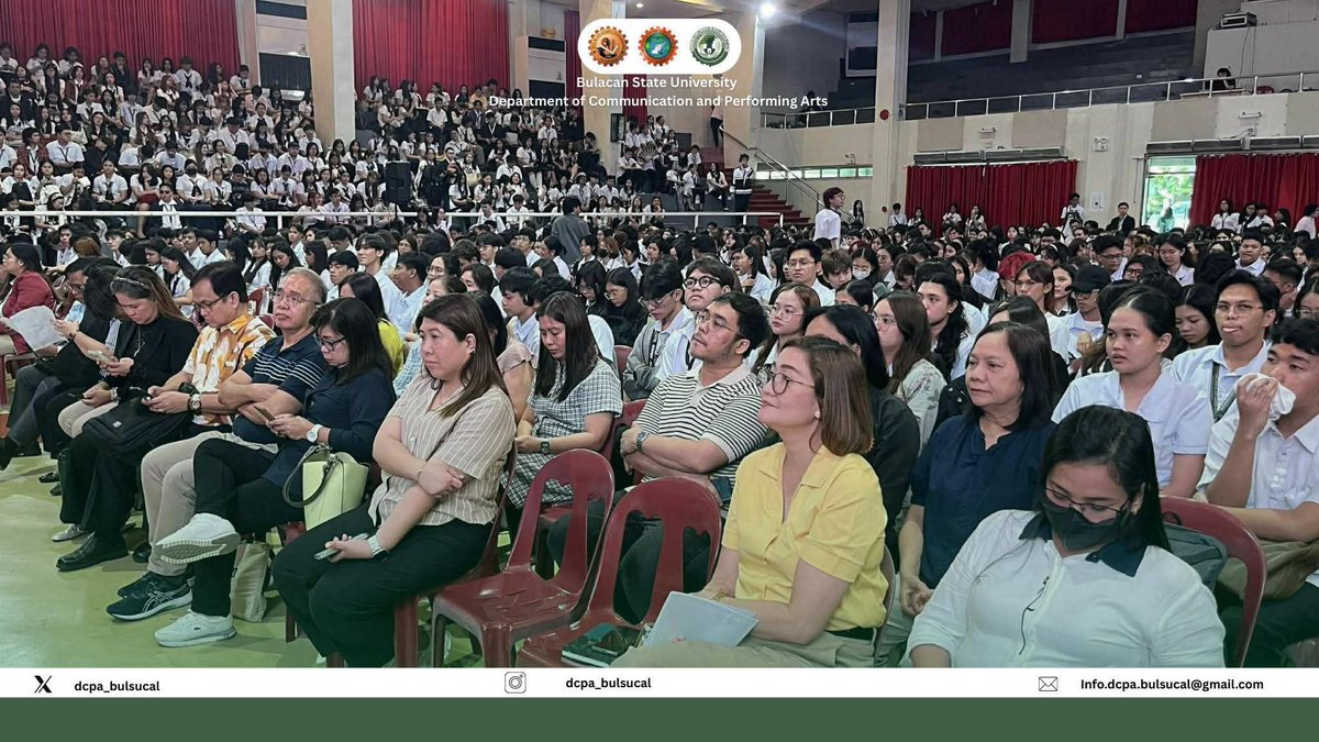 DCPA_BulSU_CAL's tweet photo. IN PHOTOS| The College of Arts and Letters (CAL) officially welcomed its freshmen during the CAL Orientation 2025, held on September 9 at Valencia Hall.

#DCPA #CAL #BulSU https://t.co/pVBAGctUAP