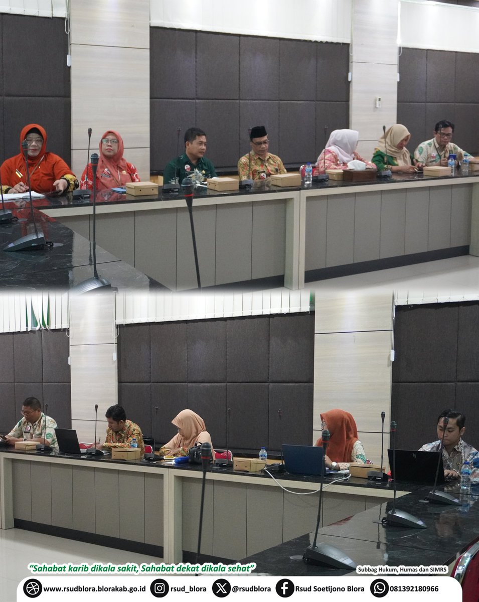 RSUDBlora's tweet photo. Blora, 12 September 2025 – Pada hari Jum’at, RSUD dr. R. Soetijono Blora menyelenggarakan kegiatan kunjungan sekaligus rapat Dewan Pengawas bersama jajaran manajemen rumah sakit. Acara ini bertempat di Aula Tulip RSUD dr. R. Soetijono Blora. https://t.co/EiMGzcvqft