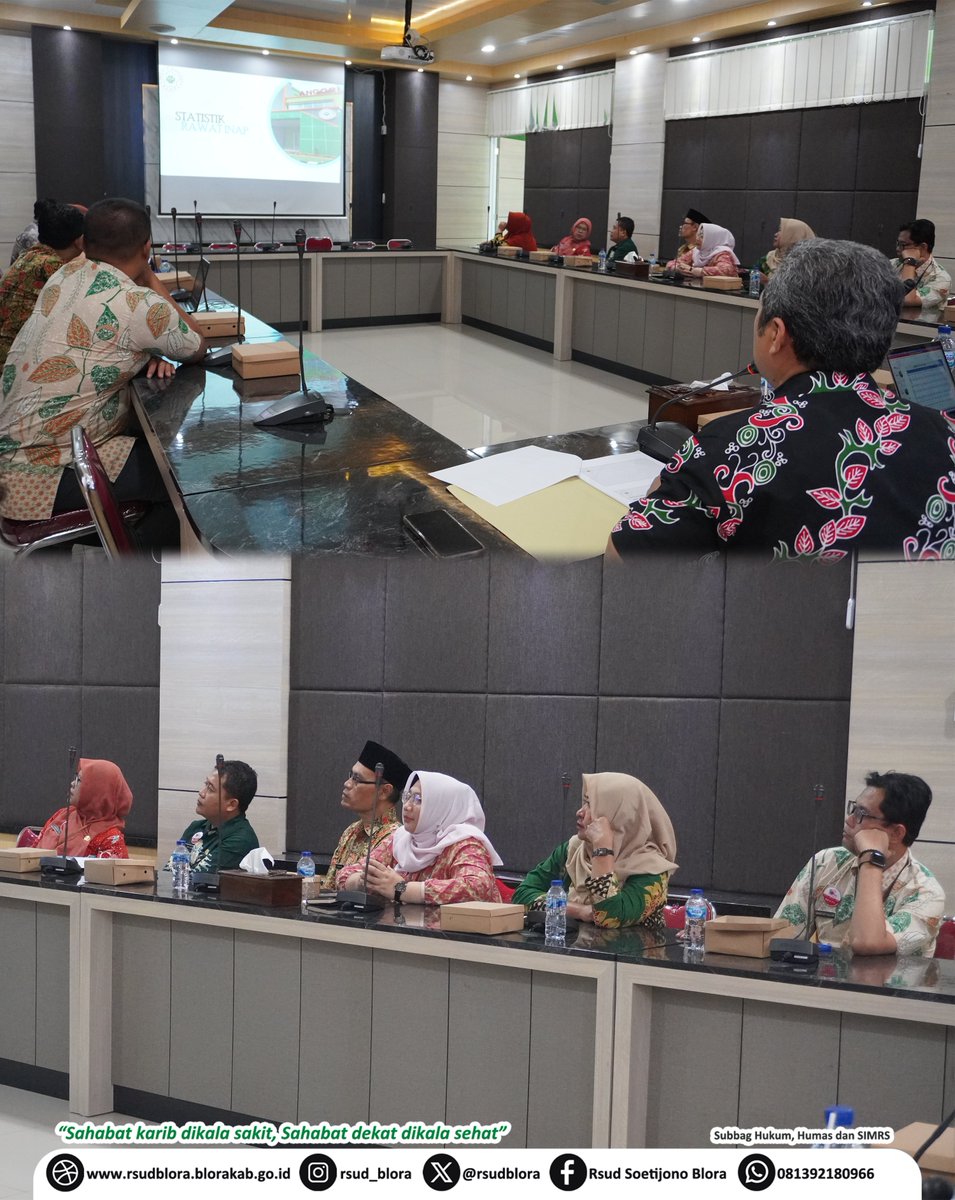 RSUDBlora's tweet photo. Blora, 12 September 2025 – Pada hari Jum’at, RSUD dr. R. Soetijono Blora menyelenggarakan kegiatan kunjungan sekaligus rapat Dewan Pengawas bersama jajaran manajemen rumah sakit. Acara ini bertempat di Aula Tulip RSUD dr. R. Soetijono Blora. https://t.co/EiMGzcvqft