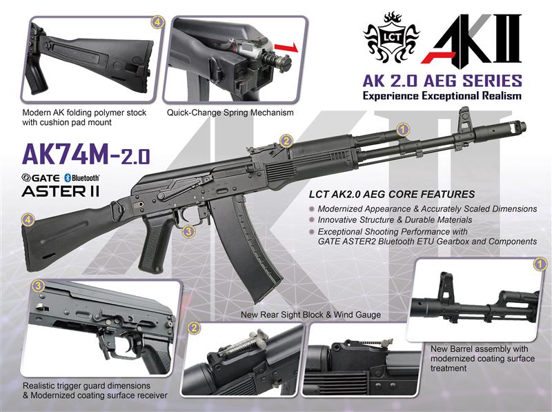Lct_airoft's tweet photo. 【未体験の超リアル高性能AEG、LCT AK74M-2.0】
 
1⃣現代的な外観と精密に再現されたスケール寸法
2⃣革新的なレシーバー構造と高耐久素材
3⃣卓越した射撃性能 — GATE ASTER II Bluetooth ETU内蔵、精密射撃コンポーネントと完全に調和

2025年第4四半期 発売予定
続報をお見逃しなく(ง๑ • ̀ω•́)ง https://t.co/pXc5GF9SDN