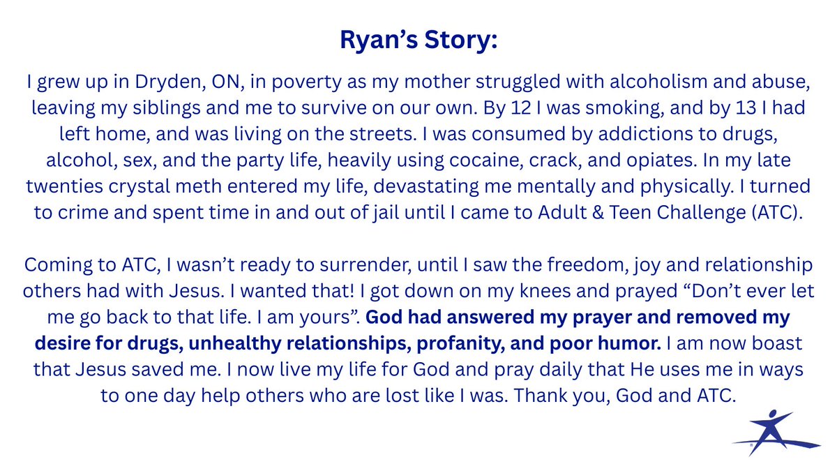 teenchallengeCC's tweet image. Ryan&apos;s Story:

(see second image for story)

teenchallenge.tc

#FreedomFromAddiction #HopeWithinReach