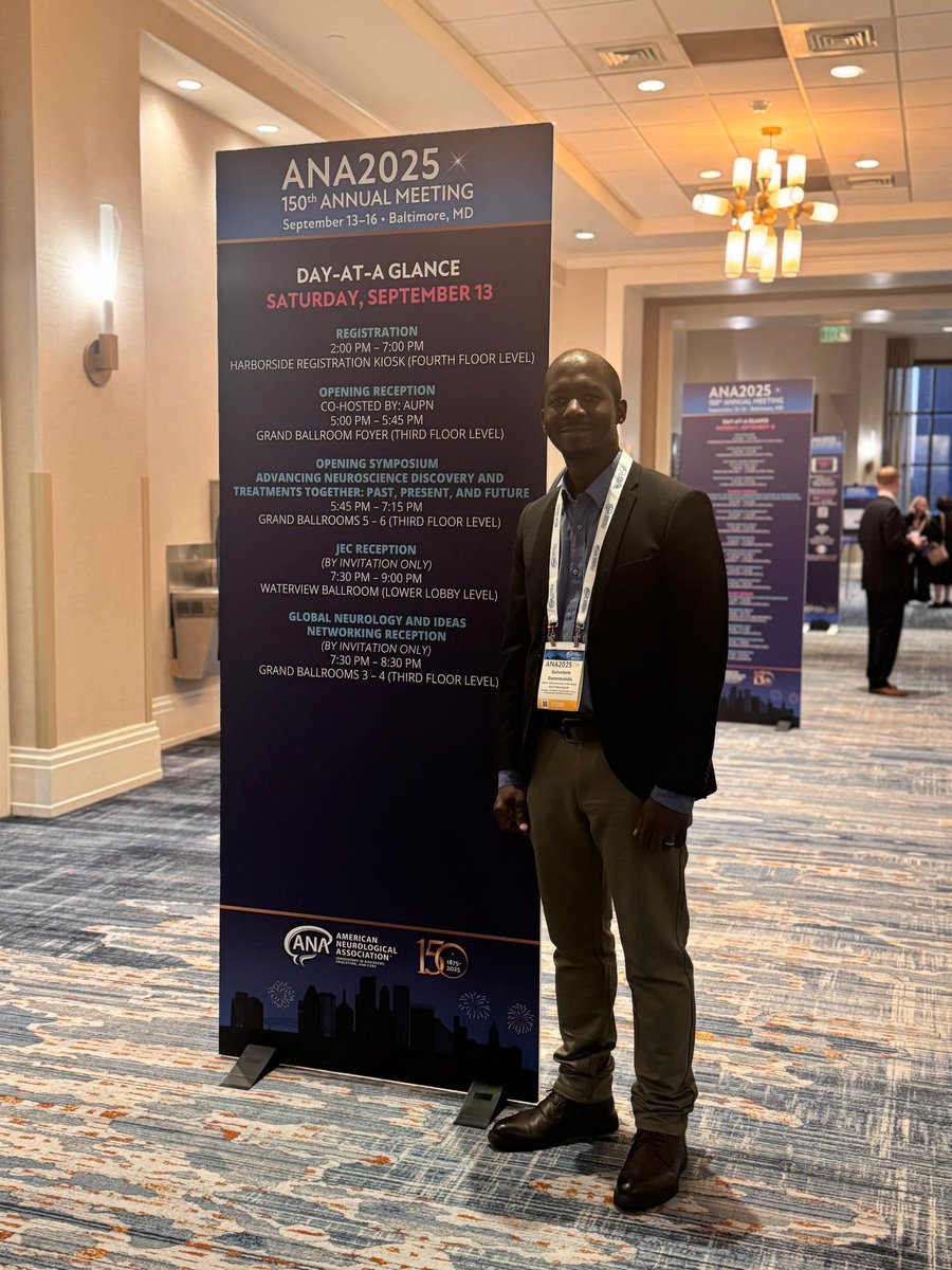 salva_ug's tweet photo. Great opportunity being at the #ANA2025, actively taking part in this great meeting of excellent academic and clinical neurology experts and utilizing opportunities to network and foster potentially long term collaborations for a better future in neurology practice and research. https://t.co/Orv7094JYH
