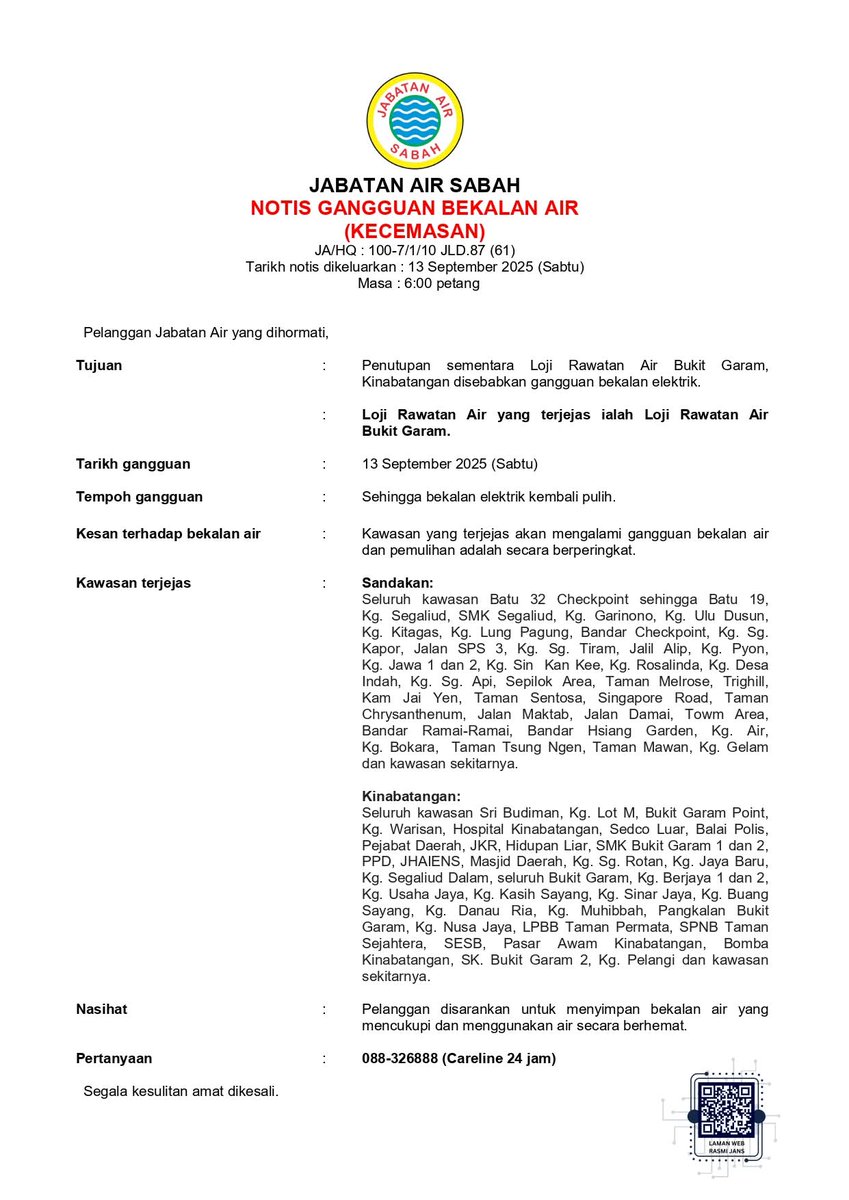 garylugard's tweet photo. Selepas putus bekalan elektrik, seluruh bandar Sandakan putus bekalan air sejak Sabtu lepas. Hari ini Isnin. Alasan Jabatan Air berpunca bekalan elektrik terputus. Kita bukan sembang perigi Tok Wan di kampung. Tapi agensi kerajaan negeri. https://t.co/DXVCcx8nts