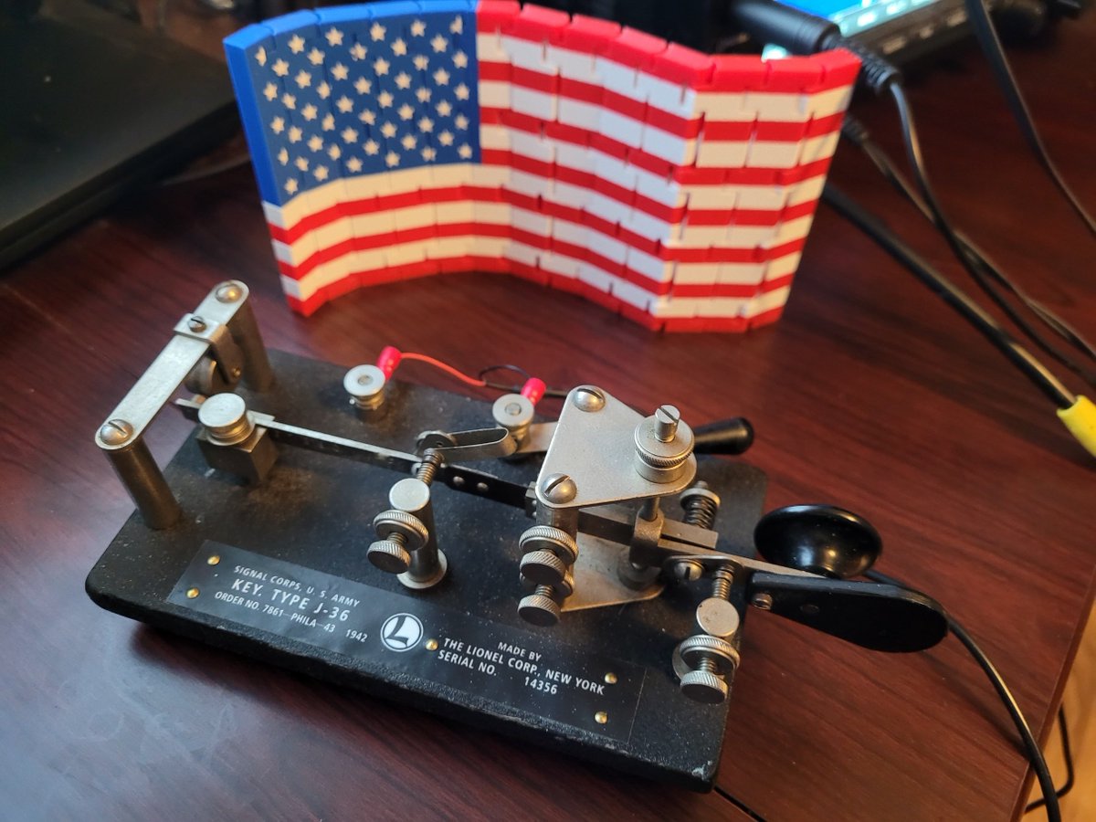 Didn't spend as much time as I would have liked in the SKCC WES this weekend, but still managed 119 QSOs, many newer ops! Used the Lionel J36 for this one.