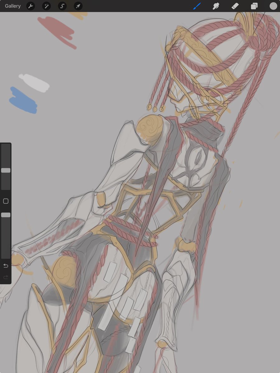 Sneak peak of the progress on the Koumei deluxe concept. I need coffee.