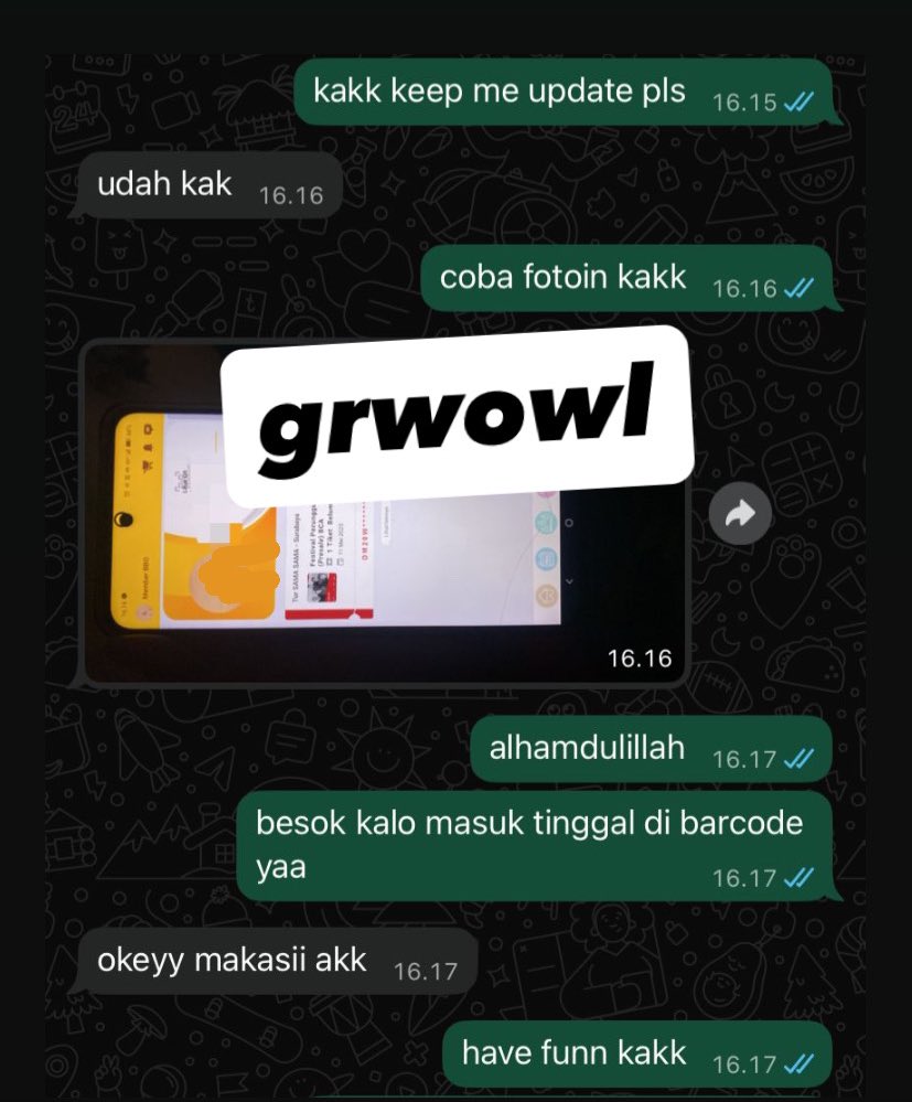 grwowl's tweet photo. tiket konser sama” tur https://t.co/S9i93gexXH