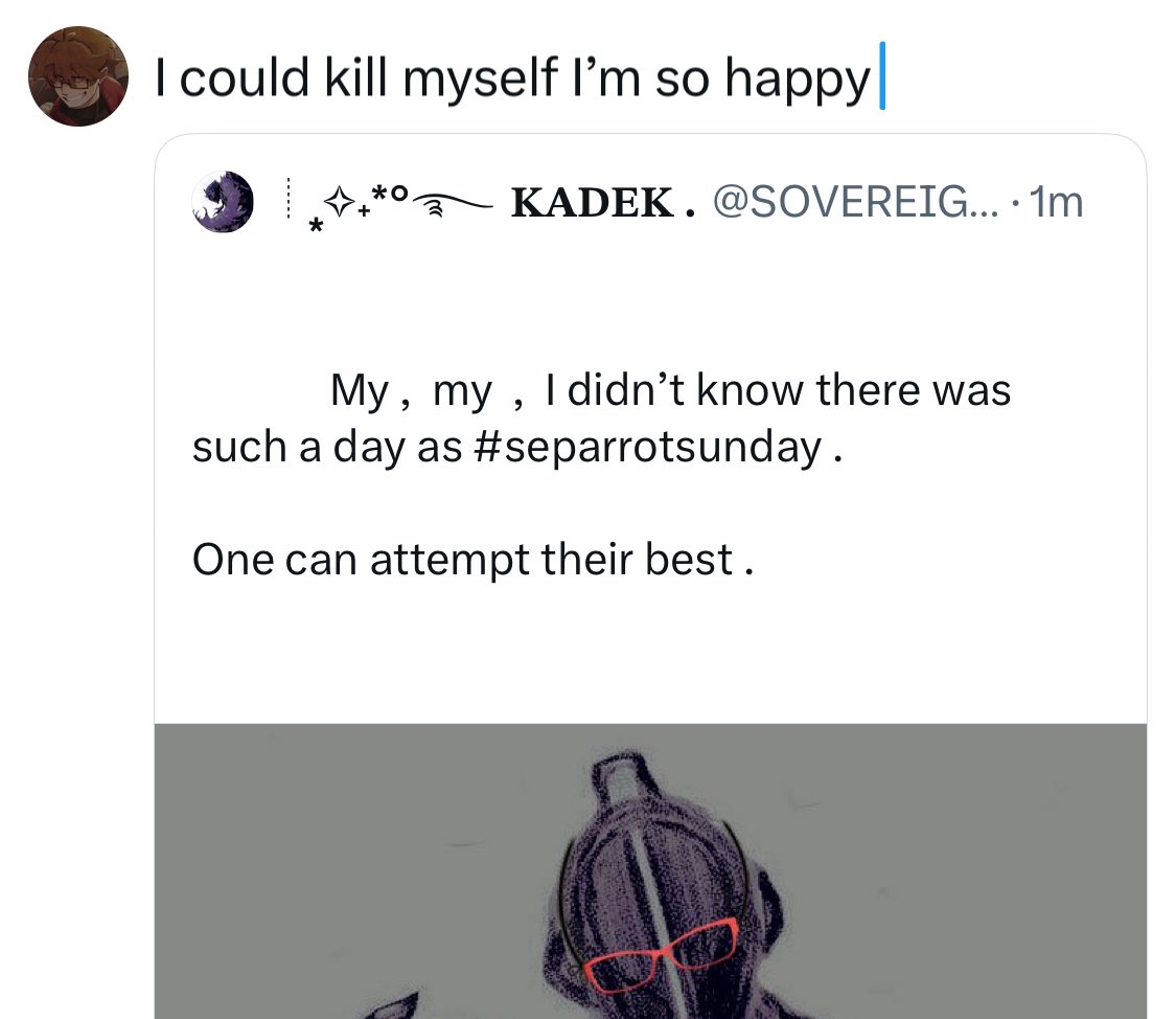 How silly of you, sir!