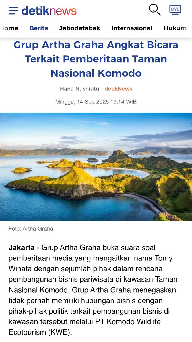 Taman nadional Komodo
#padarheritageconservation #komodo #conservation #agpeduli  #phc  #cssragp #agpconservation #pulaupadar <a href="/Padarheritage/">PadarHeritageConservation</a>

news.detik.com/berita/d-81117…