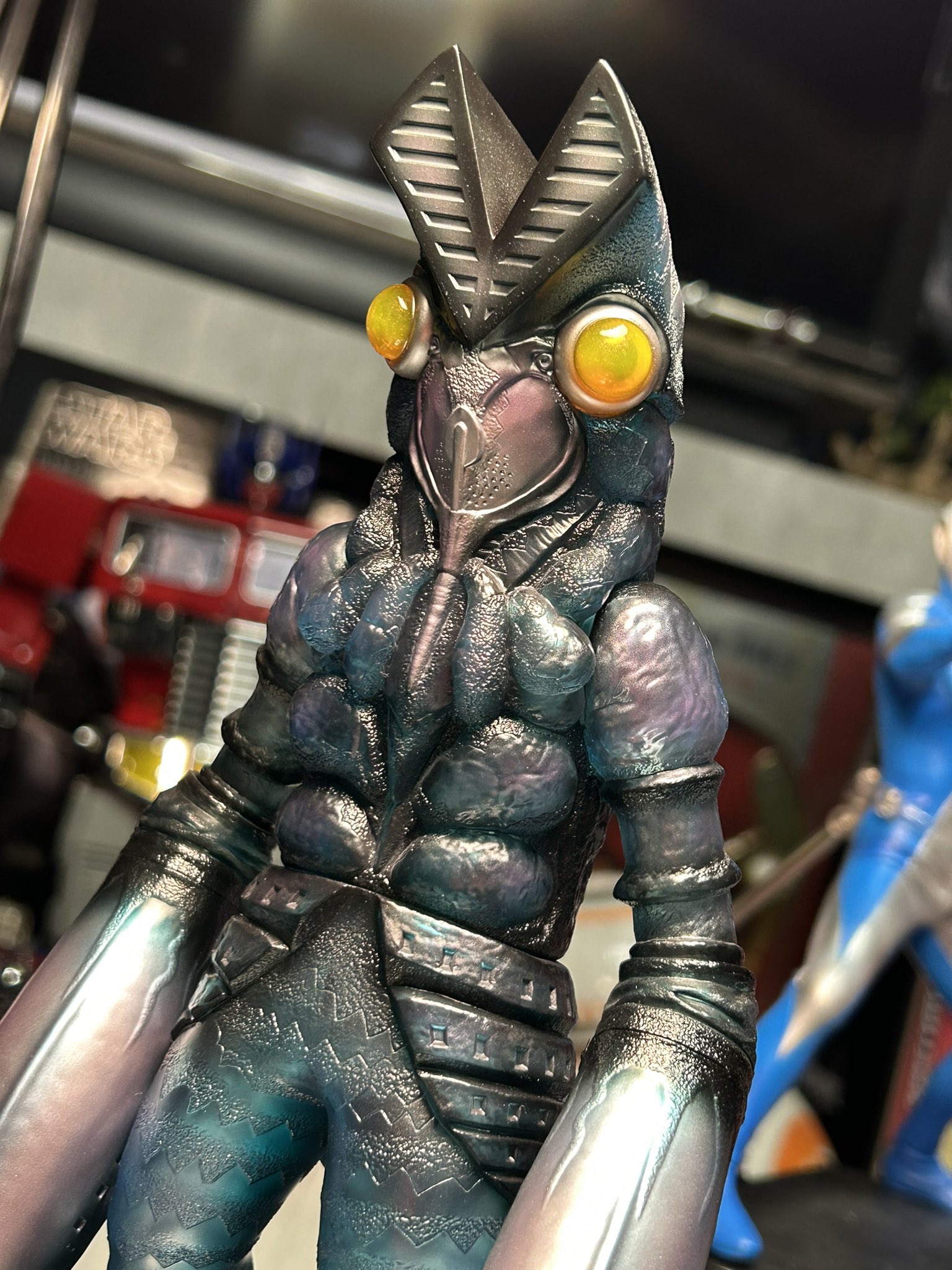 デフォルメ「バルタン星人」ソフビ製塗装済み完成品　ツブコン 2025 海洋堂 ツブコン2025限定 海洋堂高知/南国堂 バルタン星人デフォルメソフビ