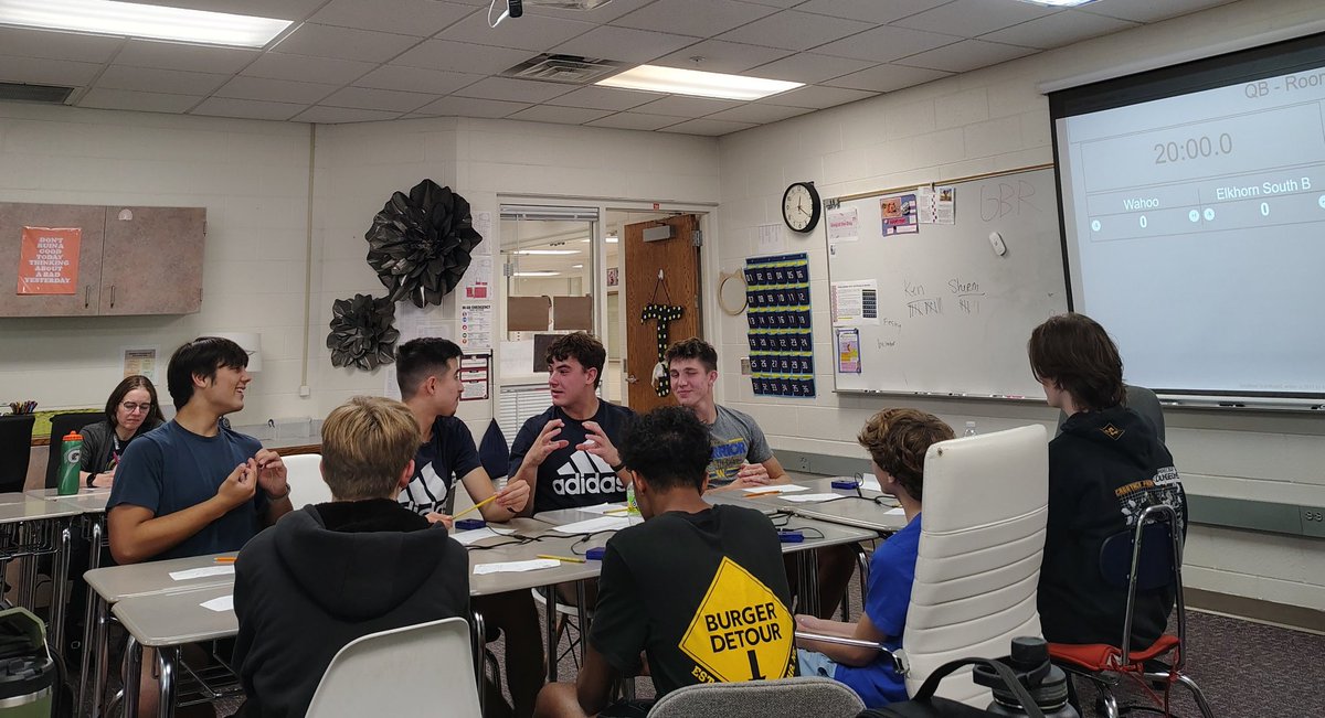 The HS quiz bowl team competed in the Norris HS quiz bowl tournament on Sat. Yes, the morning after homecoming. Despite the late night &amp; early morning, the novice team took second place in their division. More importantly, everyone displayed great sportsmanship &amp; had fun.