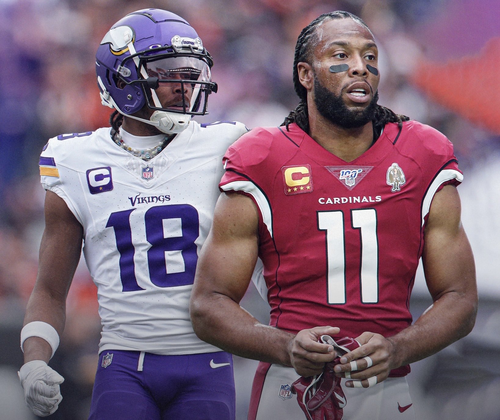 VikingzFanPage on X: "With that last catch, #Vikings WR Justin Jefferson ties Larry Fitzgerald for the youngest player to reach 500 career receptions in NFL history (26 years and 90 days old).