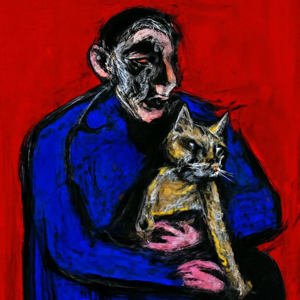 Человек с котом III

Работа входит в серию «Человек с котом».

#человекскотом
#neuropila 
#нейропила 
#рпарт
#современноеискусство 
#contemporaryart